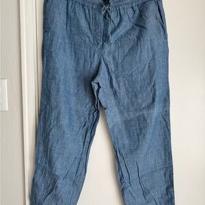 J. Crew Blue Ankle Cropped Pants